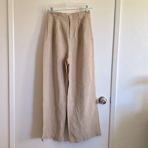 & Other Stories Lightweight High Waist Wide Leg Trousers